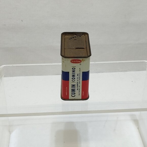 Schilling & Co Ground Cumin Spice Tin 1 Oz 1930s Retro Kitchen Décor Collectible - Picture 3 of 6
